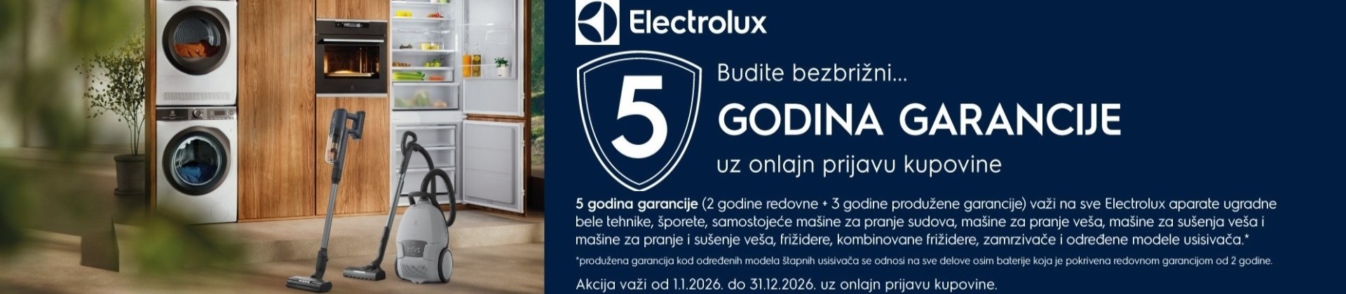 Electrolux 5 godina garancije